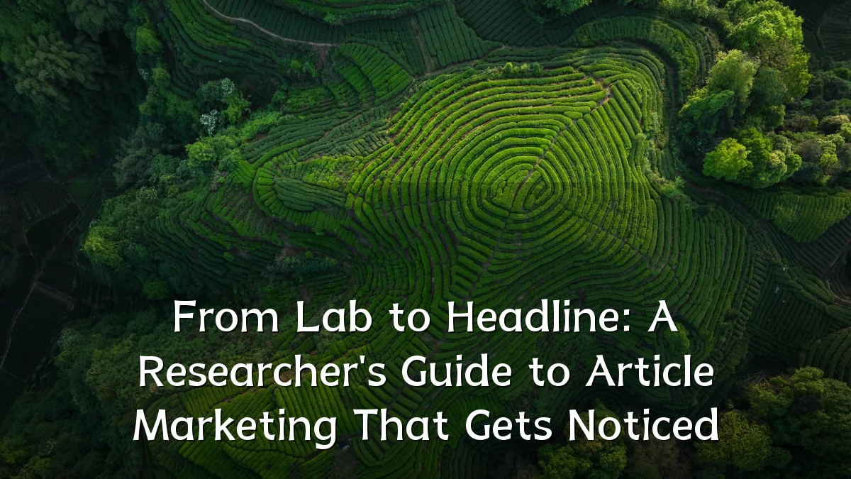 From Lab to Headline: A Researcher's Guide to Article Marketing That Gets Noticed