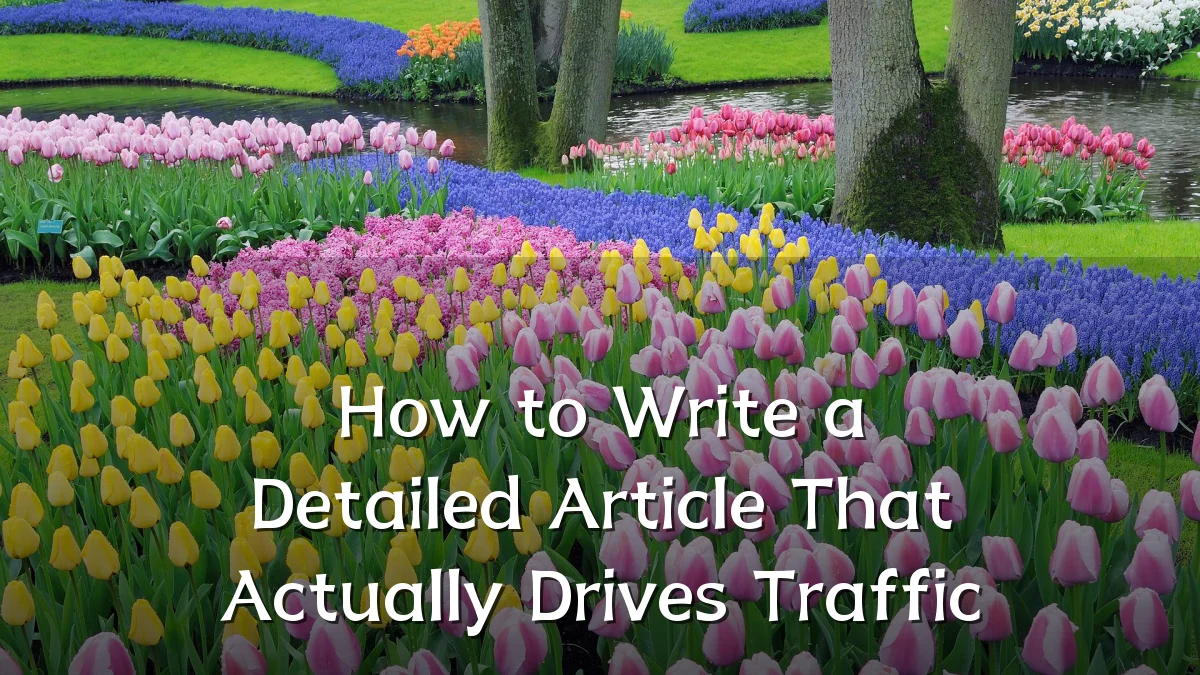 How to Write a Detailed Article That Actually Drives Traffic