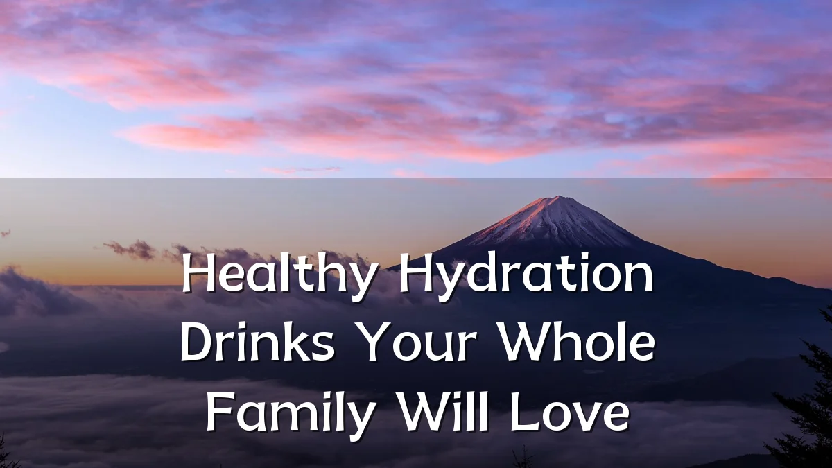 Healthy Hydration Drinks Your Whole Family Will Love