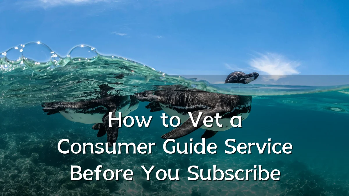 How to Vet a Consumer Guide Service Before You Subscribe