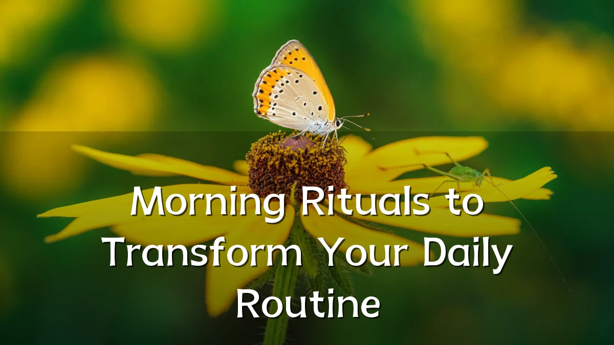 Morning Rituals to Transform Your Daily Routine