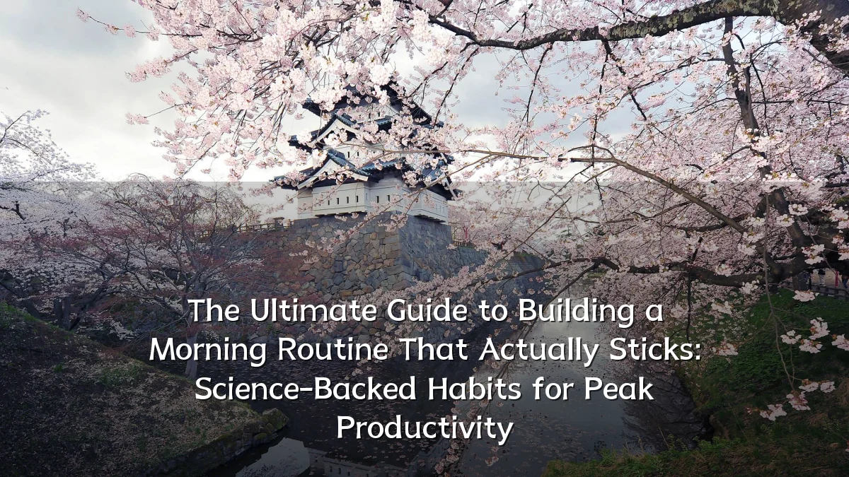 The Ultimate Guide to Building a Morning Routine That Actually Sticks: Science-Backed Habits for Peak Productivity