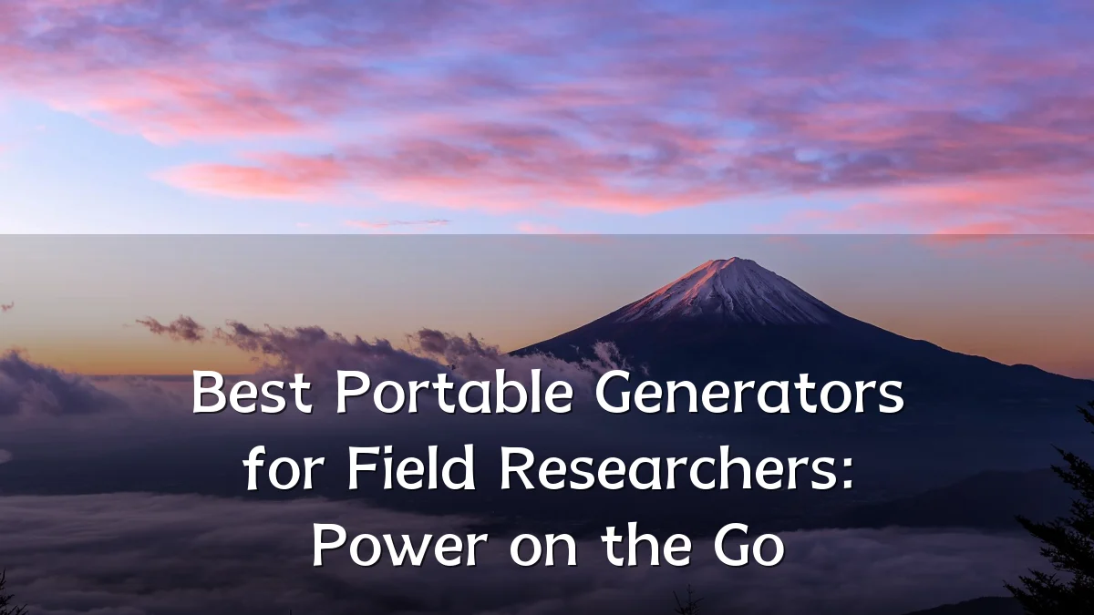 Best Portable Generators for Field Researchers: Power on the Go