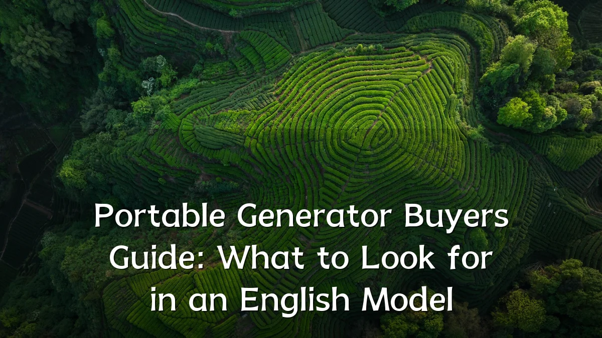 Portable Generator Buyers Guide: What to Look for in an English Model