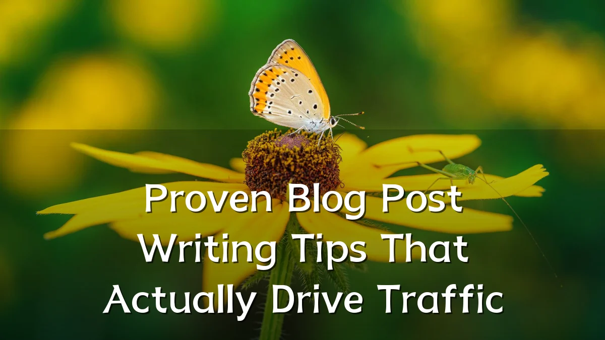 Proven Blog Post Writing Tips That Actually Drive Traffic