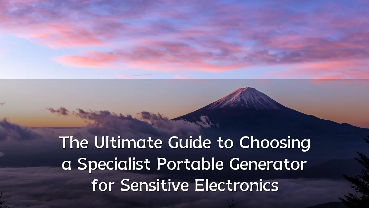 The Ultimate Guide to Choosing a Specialist Portable Generator for Sensitive Electronics