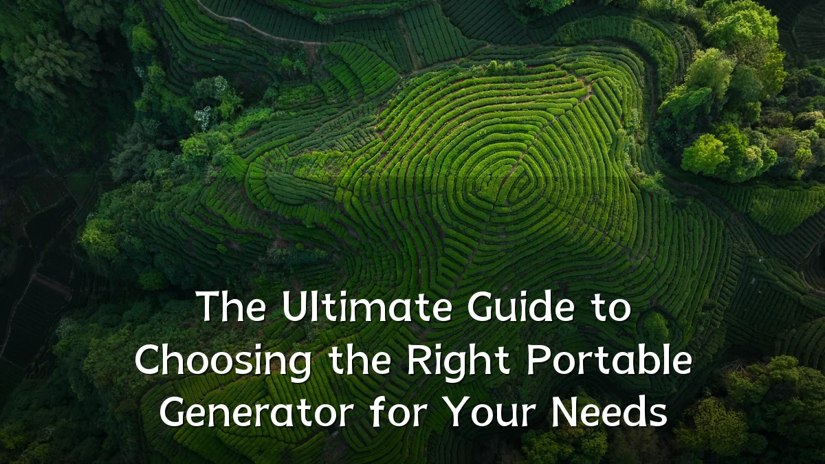 The Ultimate Guide to Choosing the Right Portable Generator for Your Needs